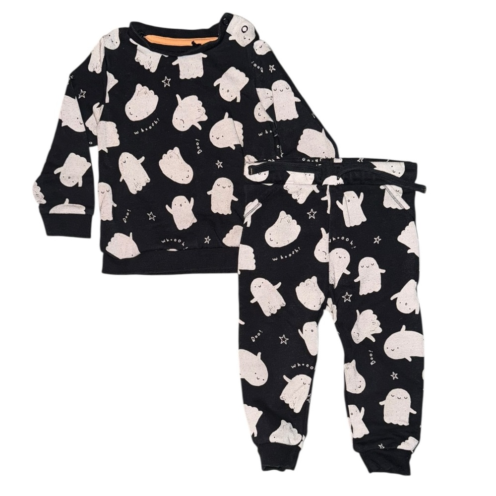 Cute Halloween Ghost Sweater and Jogger Set